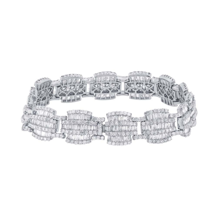9.21ct 18k White Gold Diamond Lady's Bracelet