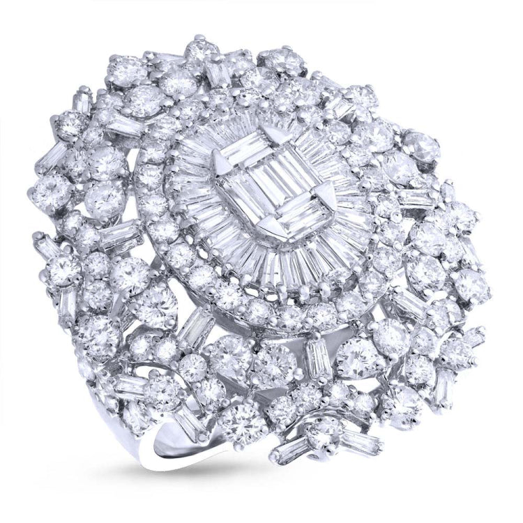 5.46ct 18k White Gold Diamond Lady's Ring