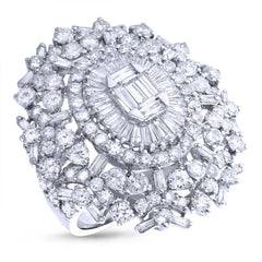 5.46ct 18k White Gold Diamond Lady's Ring