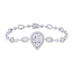 2.28ct 18k White Gold Diamond Lady's Bracelet