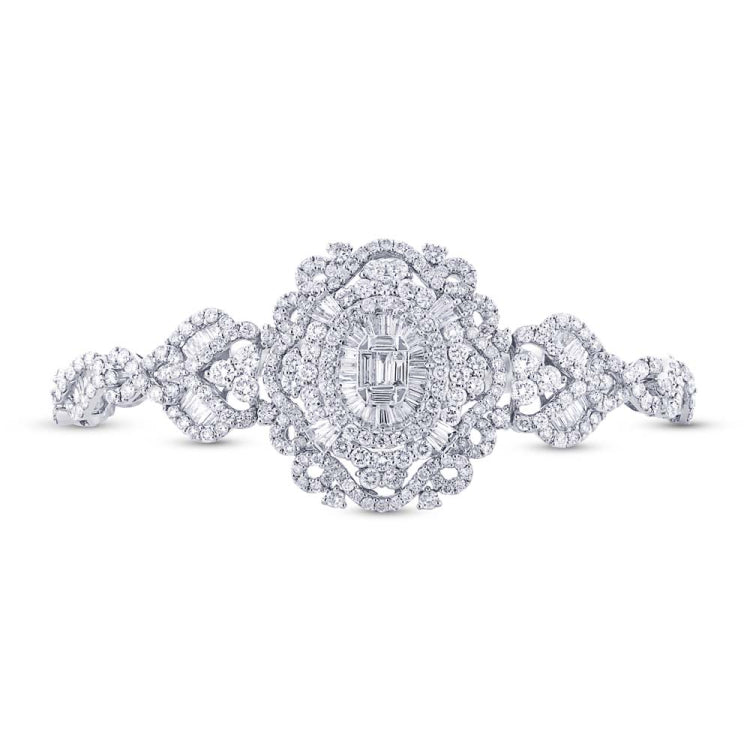 6.00ct 18k White Gold Diamond Lady's Bracelet