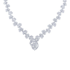 19.52ct 18k White Gold Diamond Necklace