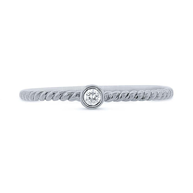 0.05ct 14k White Gold Diamond Lady's Ring