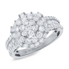 1.60ct 18k White Gold Diamond Lady's Ring