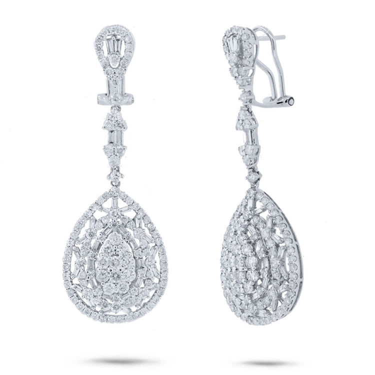 4.63ct 18k White Gold Diamond Earring