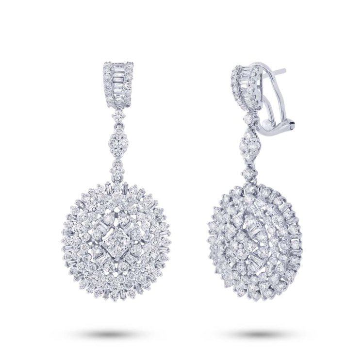 4.57ct 18k White Gold Diamond Earring