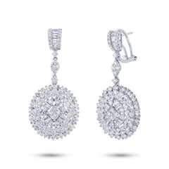 4.57ct 18k White Gold Diamond Earring