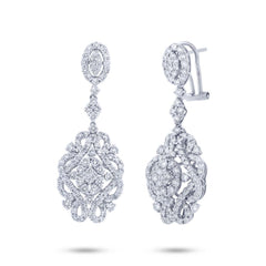 3.48ct 18k White Gold Diamond Earring