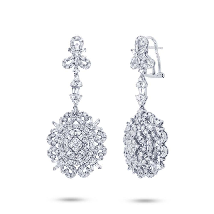 4.60ct 18k White Gold Diamond Earring