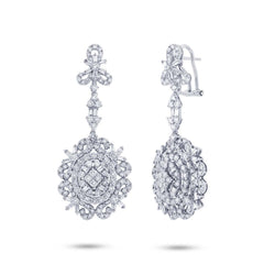 4.60ct 18k White Gold Diamond Earring