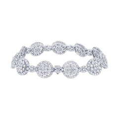 10.78ct 18k White Gold Diamond Lady's Bracelet
