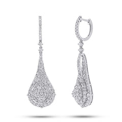 4.26ct 18k White Gold Diamond Earring
