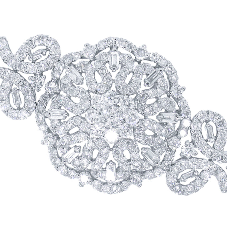 4.01ct 18k White Gold Diamond Lady's Bracelet