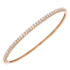 0.93ct 18k Rose Gold Diamond Bangle