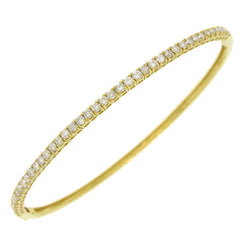 0.93ct 18k Yellow Gold Diamond Bangle