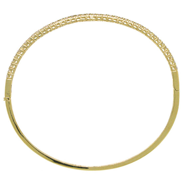 0.93ct 18k Yellow Gold Diamond Bangle
