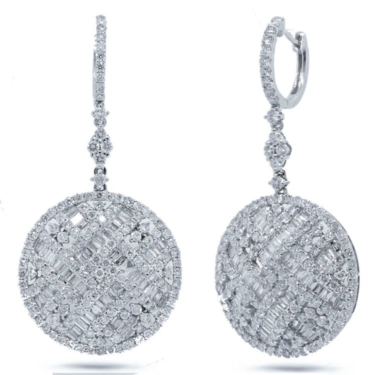 5.91ct 18k White Gold Diamond Earring