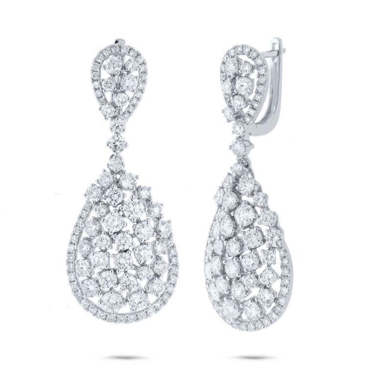 5.67ct 14k White Gold Diamond Earring