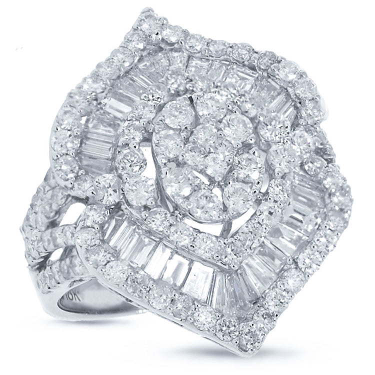 3.68ct 18k White Gold Diamond Lady's Ring