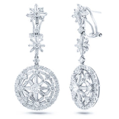 4.02ct 18k White Gold Diamond Earring