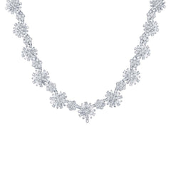 12.81ct 18k White Gold Diamond Necklace