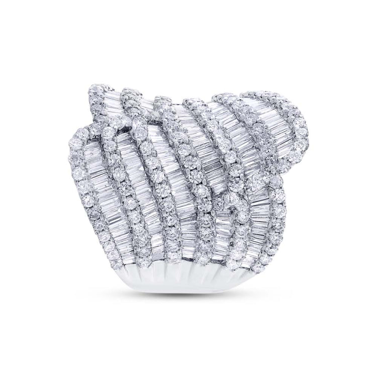 3.63ct 18k White Gold Diamond Lady's Ring