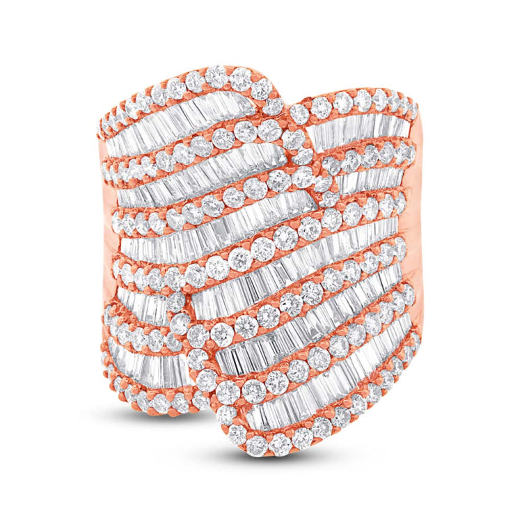 3.63ct 18k Rose Gold Diamond Lady's Ring