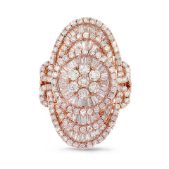 4.19ct 18k Rose Gold Diamond Lady's Ring