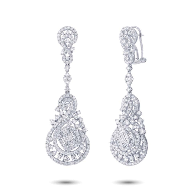 5.25ct 18k White Gold Diamond Earring