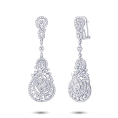 5.25ct 18k White Gold Diamond Earring