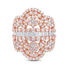 3.63ct 18k Rose Gold Diamond Lady's Ring