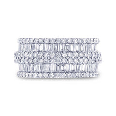 4.37ct 18k White Gold Diamond Baguette Eternity Band Size 7
