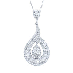5.50ct 18k White Gold Diamond Pendant