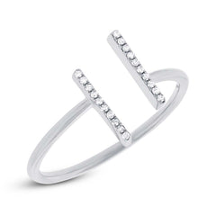 0.06ct 14k White Gold Diamond Lady's Ring