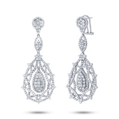 6.01ct 18k White Gold Diamond Earring