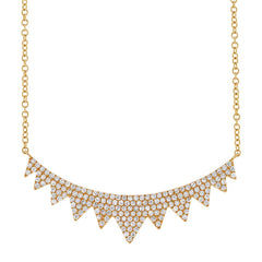 0.45ct 14k Yellow Gold Diamond Necklace