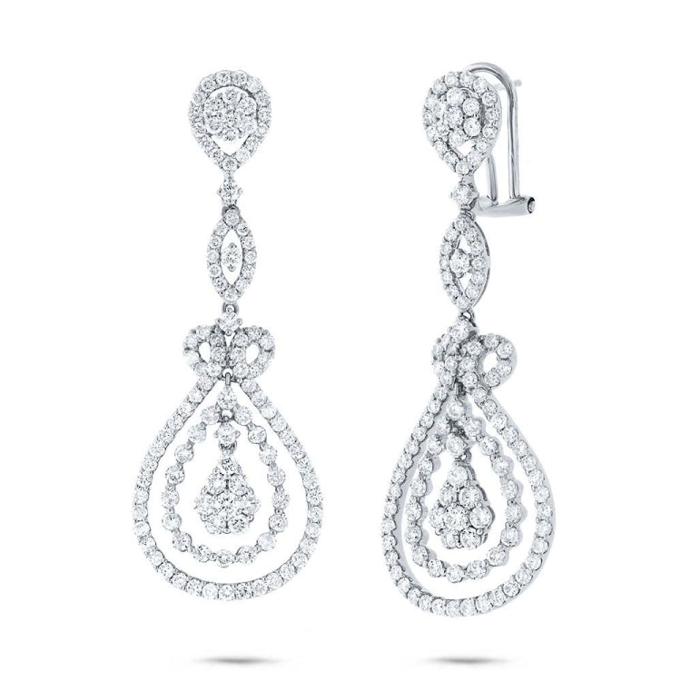 4.27ct 18k White Gold Diamond Earring