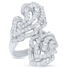 3.68ct 18k White Gold Diamond Lady's Ring