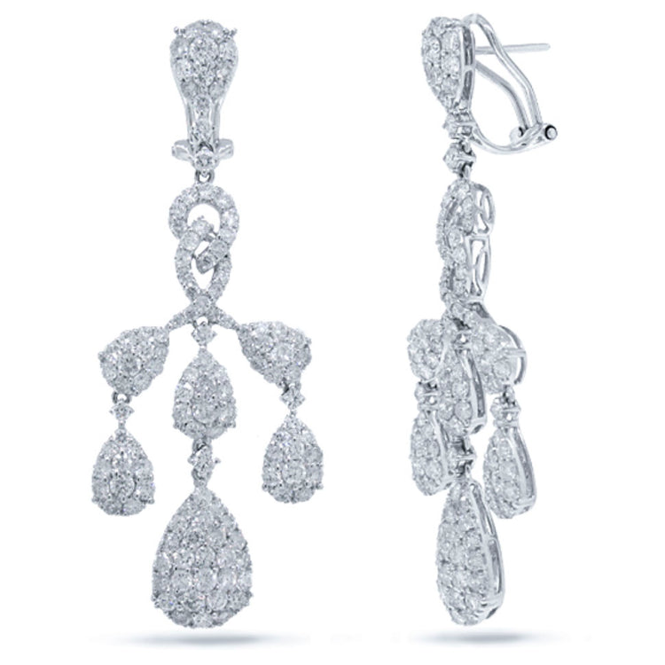 5.98ct 18k White Gold Diamond Earring