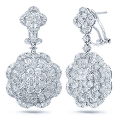 4.27ct 18k White Gold Diamond Earring