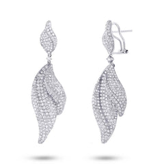 6.18ct 18k White Gold Diamond Earring