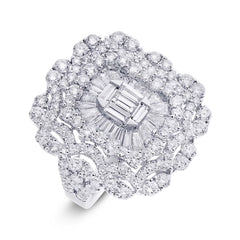 3.63ct 18k White Gold Diamond Lady's Ring