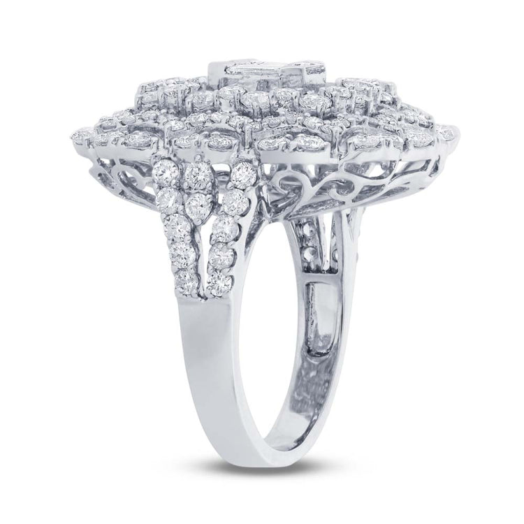 3.63ct 18k White Gold Diamond Lady's Ring