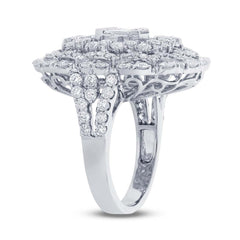 3.63ct 18k White Gold Diamond Lady's Ring