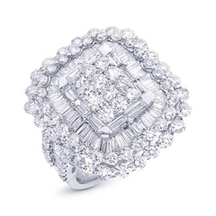 4.33ct 18k White Gold Diamond Lady's Ring