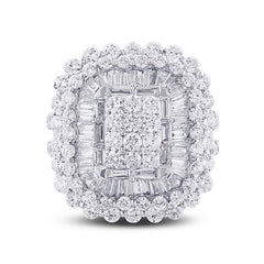 4.33ct 18k White Gold Diamond Lady's Ring