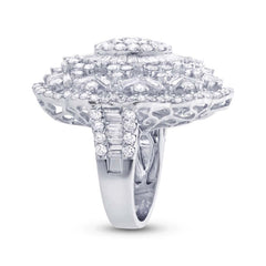 6.42ct 18k White Gold Diamond Lady's Ring