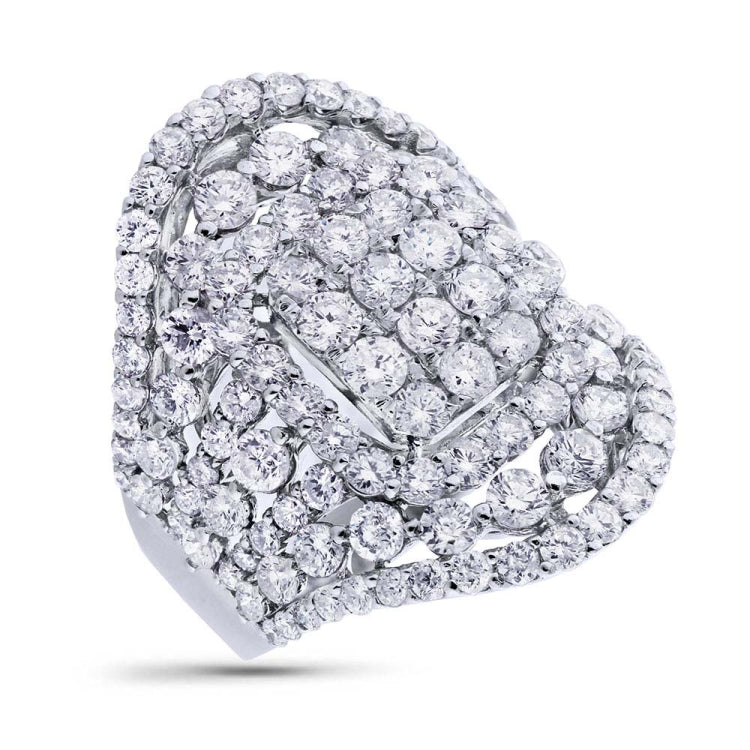 4.53ct 18k White Gold Diamond Lady's Ring