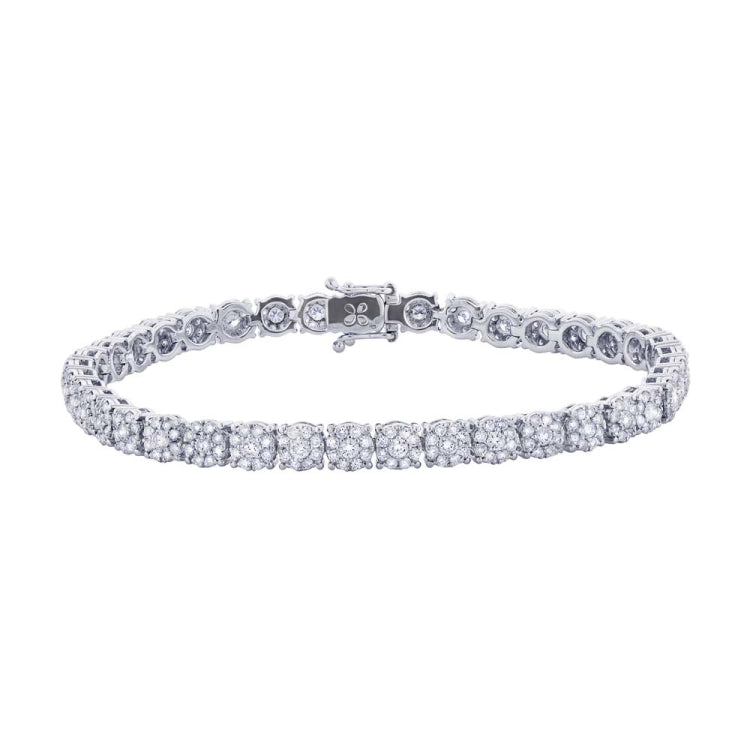 3.55ct 18k White Gold Diamond Lady's Bracelet
