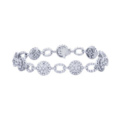 5.12ct 18k White Gold Diamond Lady's Bracelet